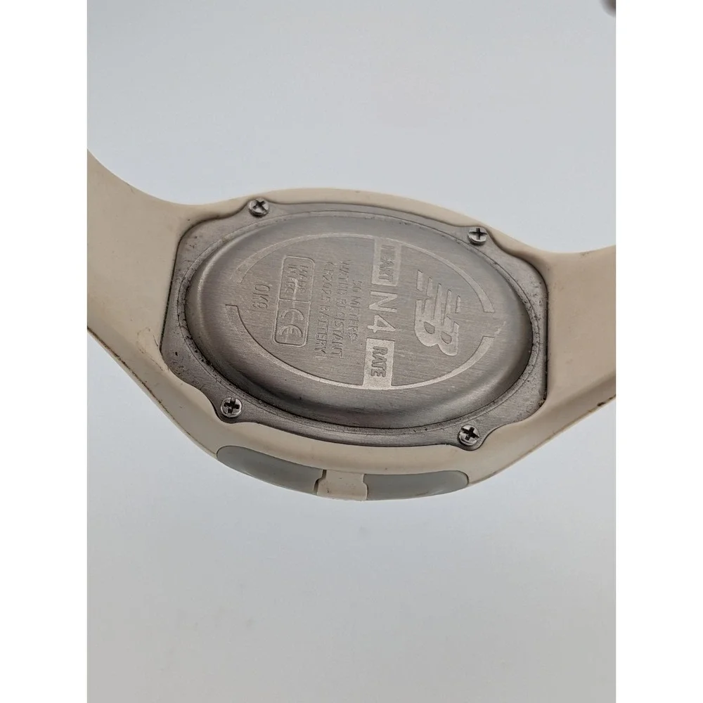 New Balance N4 Running Heart Rate Monitor Digital Watch White- Working, No Strap